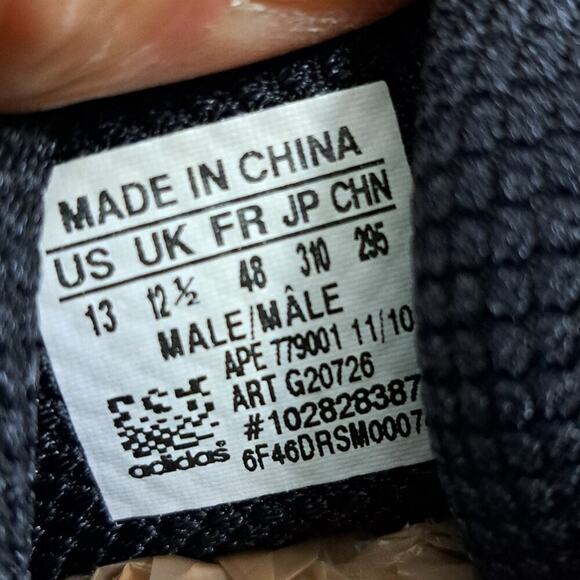 Size 13 - Adidas Adipure Men Blue Solid Black - Picture 7 of 16